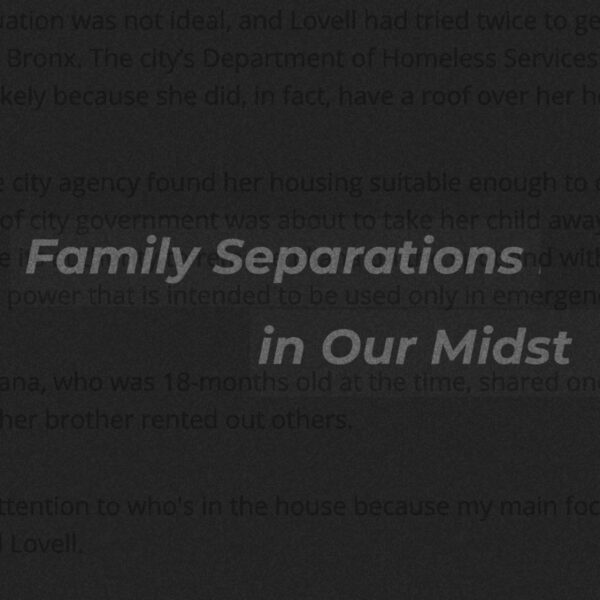 Family Separations in Our Midst (WYNC, 2019)